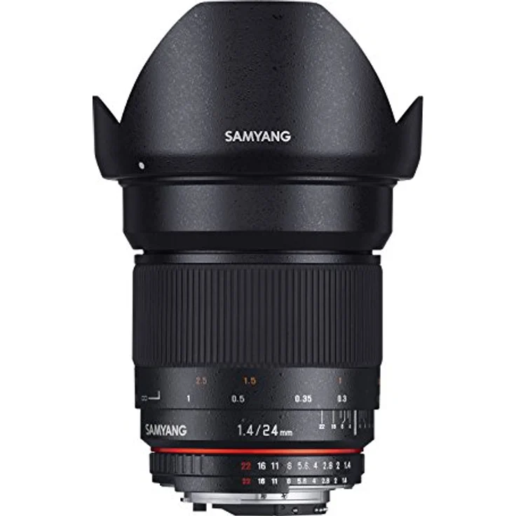 Samyang 24-1,4 Objektiv DSLR Sony E manueller Fokus Fotoobjektiv, Weitwinkelobjektiv schwarz – Bild 1