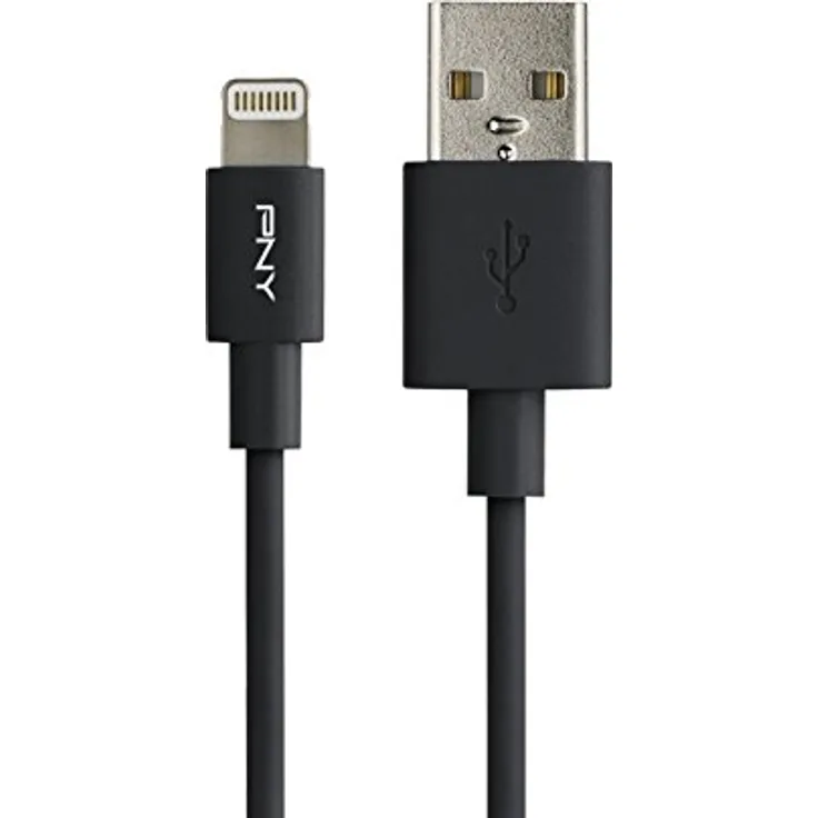 PNY C-UA-LN-K01-04 Netzkabel Lightning-Lade und Sync-Kabel 1,20m schwarz