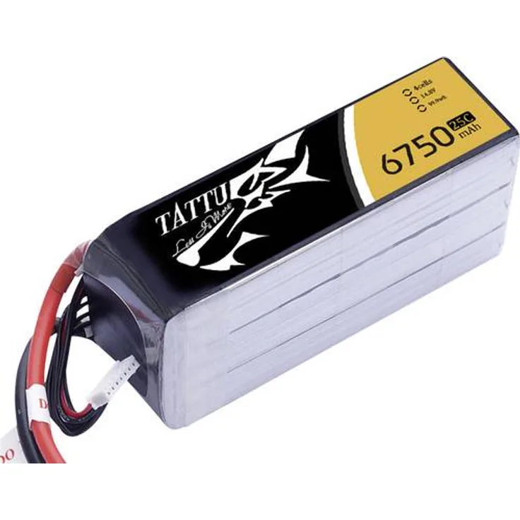 Tattu Modellbau-Akkupack (LiPo) 14.8V 6750 mAh Zellen-Zahl: 4 25 C Softcase XT90