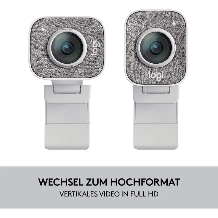 Logitech StreamCam weiß - Web-Kamera - Farbe - 1920 x 1080 - 1080p - Audio - USB-C 3.1 Gen 1 - MJPEG, YUY2 (960-001297) – Bild 3