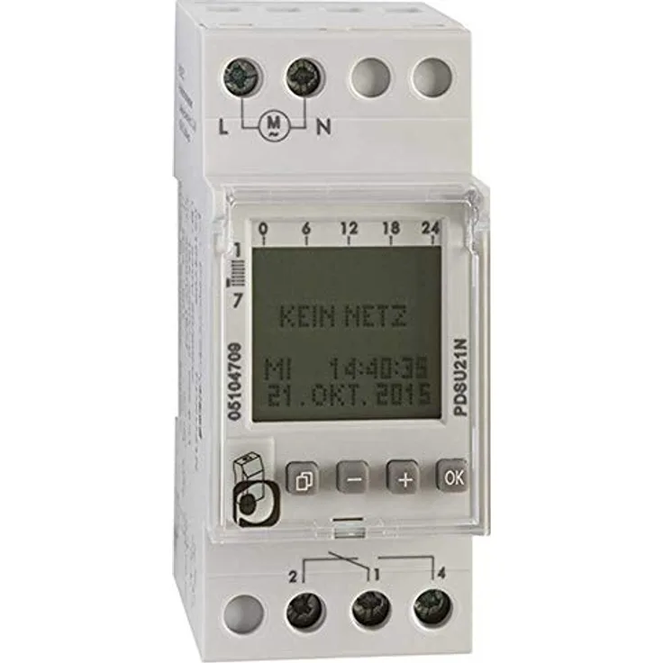 PROTEC.CLASS PDSU21N Wochen-Zeitschaltuhr 1 Wechsler (PDSU21N)