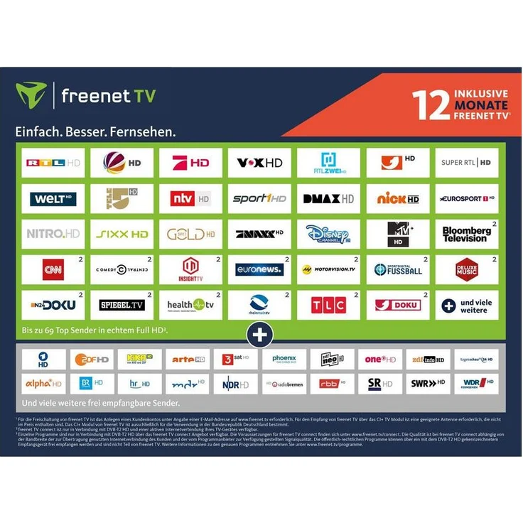 freenet TV CI+ TV Modul DVB-T2 HD mit 12 Monate gratis Guthaben – Bild 4