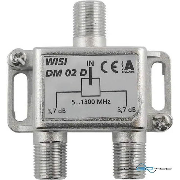 Wisi I Verteiler 2f. 5-1300MHz 3,7dB Cl.A DM 02 D