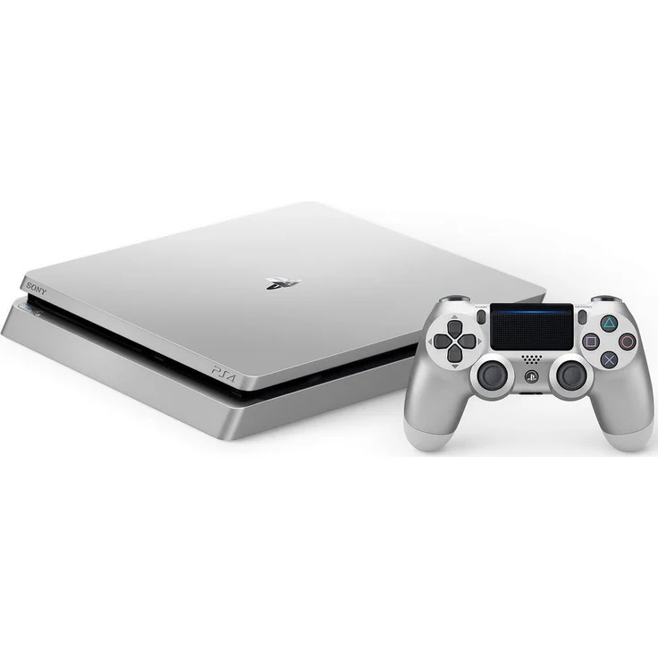 Sony PlayStation 4 Slim Silver 500GB inkl. 2. Controller – Bild 2