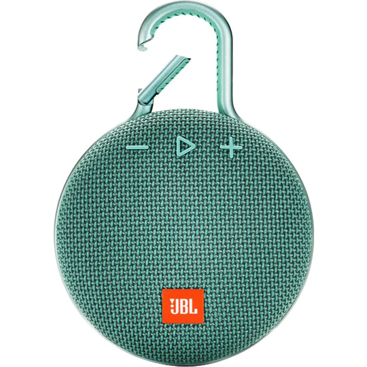 JBL Clip 3 Bluetooth Lautsprecher - Wasserdichte, tragbare Musikbox mit praktischem Karabiner - Bis zu 10 Stunden kabelloses Musik Streaming, Türkis – Bild 1