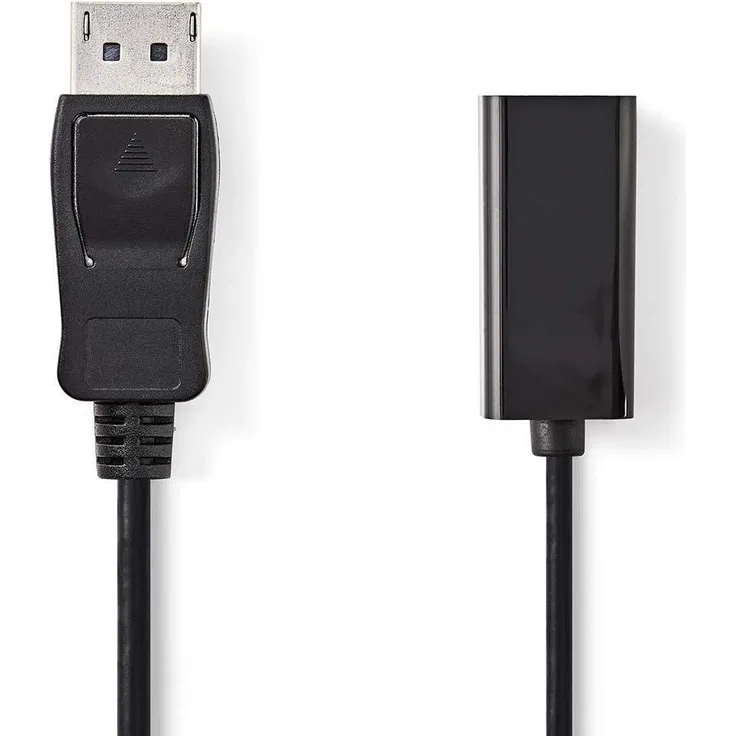 NEDIS DisplayPort - HDMI -Kabel | DisplayPort-Stecker - HDMI -Ausgang | 0,2 m | Schwarz