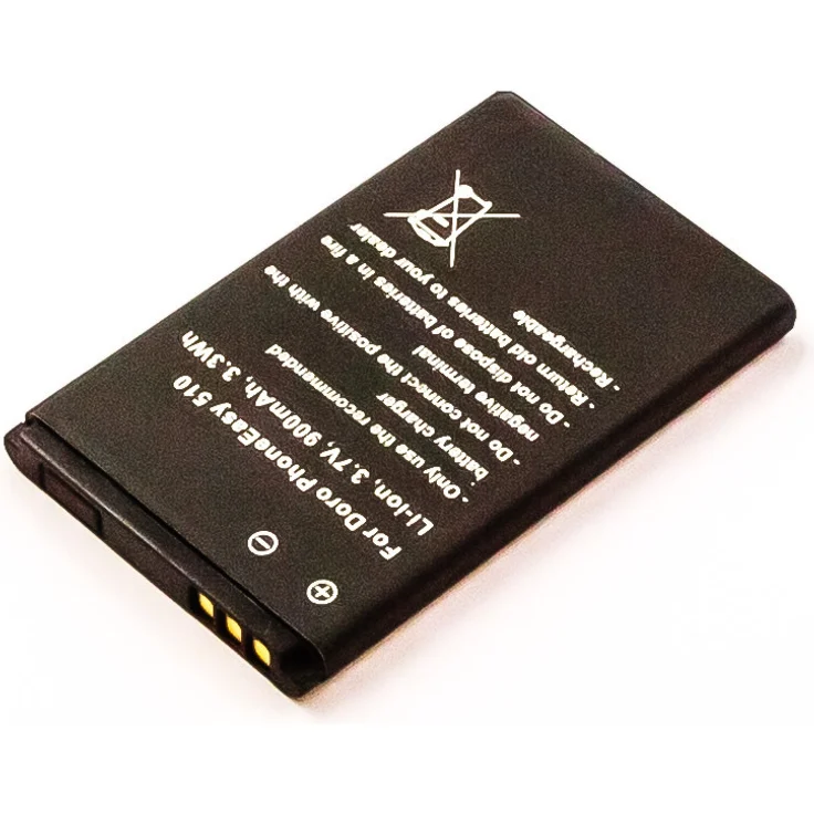 CoreParts Battery für Mobile 3.3Wh Li-ion 3.7V 900mAh, für Beafon, DORO 6021, 6030, Simvalley, TIPTEL 6050