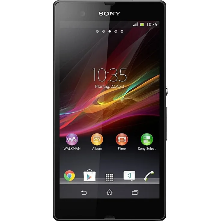 Sony Xperia Z Smartphone 12,7cm Pixel (5 Zoll) TFT-Display, 16GB interner Speicher, 2GB RAM, Android, Schwarz