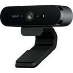 Logitech Brio ULTRA-HD PRO Webcam, 4K UHD, 5-fach Zoom, Hohe Bildfrequenz, HDR und RightLight 3, USB-Anschluss, Gesichtserkennung mit Windows Hello, Für Skype, Zoom, Cisco., PC/Mac - Schwarz (960-001106)