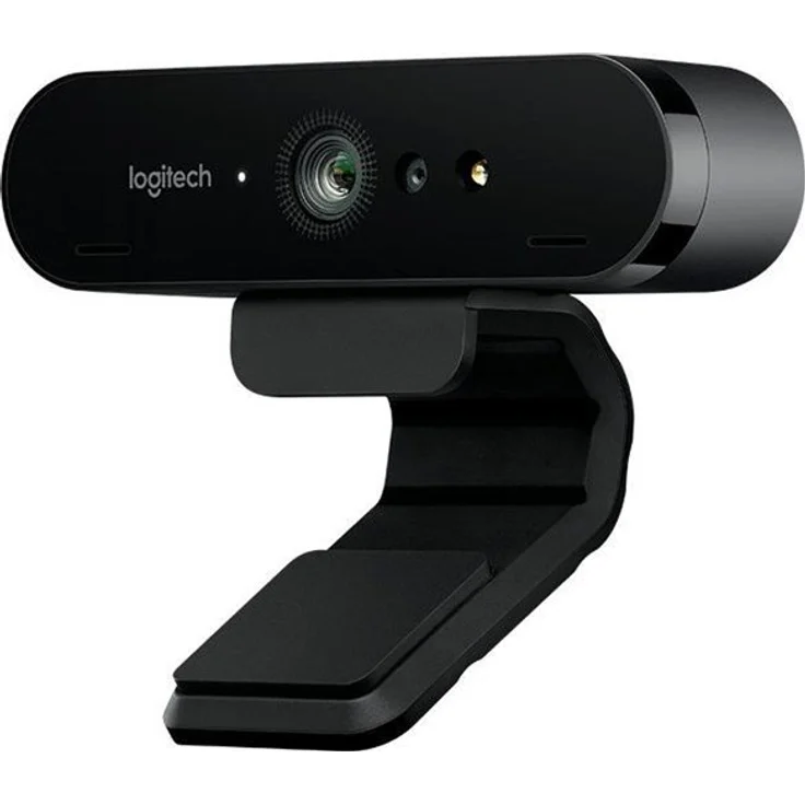 Logitech Brio ULTRA-HD PRO Webcam, 4K UHD, 5-fach Zoom, Hohe Bildfrequenz, HDR und RightLight 3, USB-Anschluss, Gesichtserkennung mit Windows Hello, Für Skype, Zoom, Cisco., PC/Mac - Schwarz (960-001106) – Bild 1