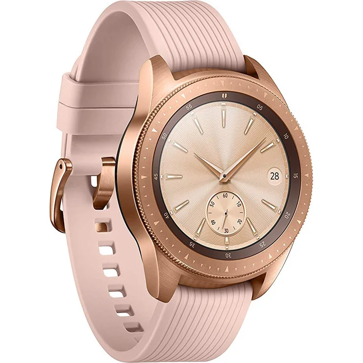 Samsung Galaxy Watch Smartwatch GPS, Damen, 42mm, Edelstahlgehäuse, Roségold – Bild 1