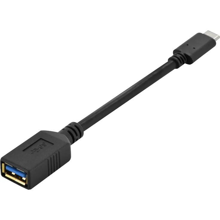 Assmann USB 3.1 OTG Adapterkabel C auf A Buchse 0,15m schwarz Datenübertragungen bis 5 Gbit/s - 10-mal schneller als USB 2.0 - 3A Stromversorgung, Typ C-Stecker beidseitig verwendbar - Anschluss 1: USB C, Stecker - Anschluss 2: USB A, Buchse - Doppelt ges - Preisvergleich
