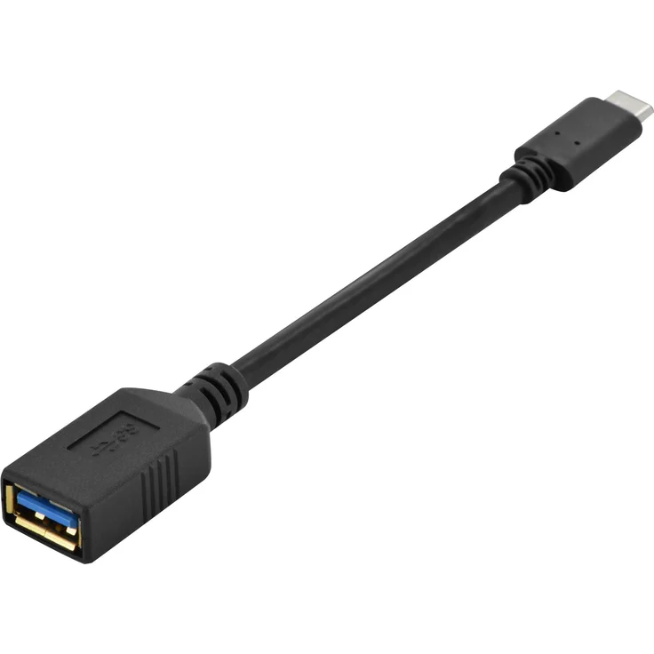 Assmann USB 3.1 OTG Adapterkabel C auf A Buchse 0,15m schwarz Datenübertragungen bis 5 Gbit/s - 10-mal schneller als USB 2.0 - 3A Stromversorgung, Typ C-Stecker beidseitig verwendbar - Anschluss 1: USB C, Stecker - Anschluss 2: USB A, Buchse - Doppelt ges - Preisvergleich – Bild 1