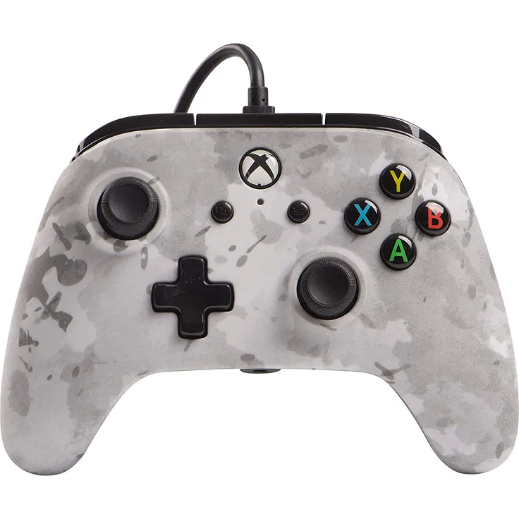 PowerA Enhanced Wired Controller - Winter Camo Grau, Schwarz (1507012-01) (PC, Xbox One, Xbox Series)