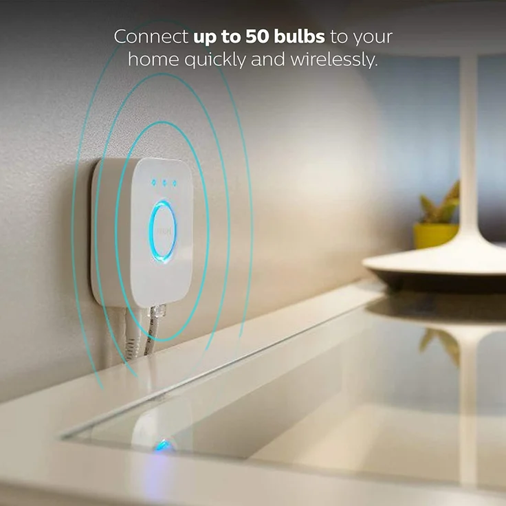 Philips Hue Bridge zentrales, intelligentes Steuerelement des Hue Systems, weiß – Bild 12