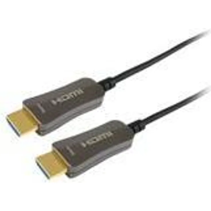 equip - Highspeed HDMI mit Ethernetkabel - HDMI (M) bis HDMI (M) - 100 m - 4K Unterstützung, HAOC-Kabel (Hybrid Active Optical Cable) (119433)