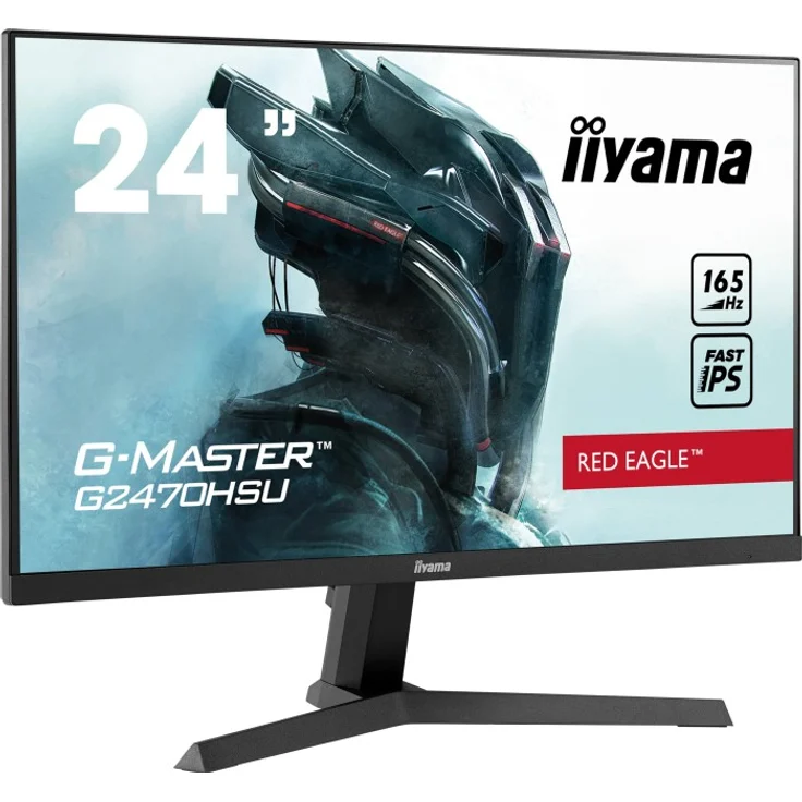 iiyama G-Master G2470HSU-B1 Red Eagle - 23,8 Zoll, Full HD (1920 x 1080), IPS-Panel, 165Hz, 0,8ms, 250cd/m² (G2470HSU-B1) – Bild 3