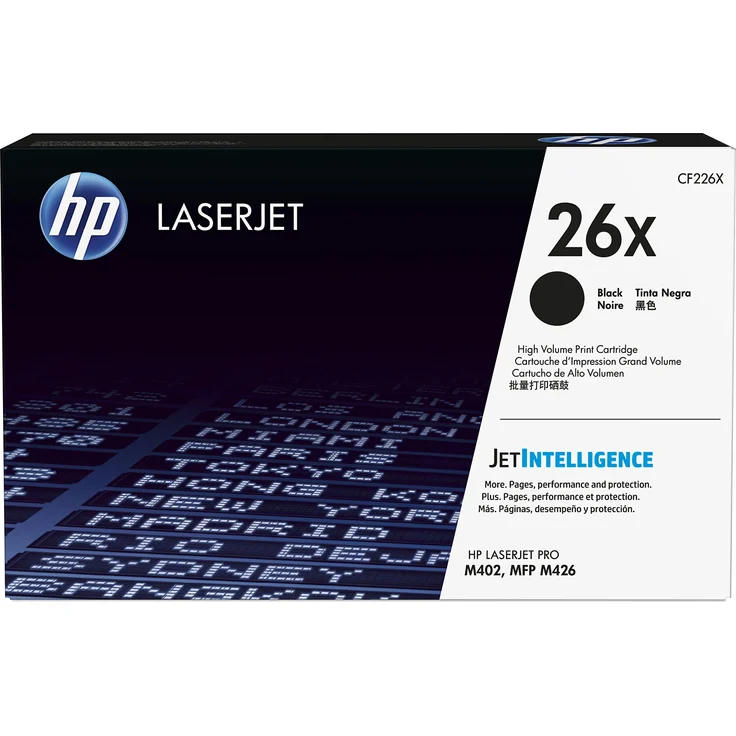 HP 26X (CF226X) Schwarz Original Toner mit hoher Reichweite für HP Laserjet Pro M402, HP Laserjet Pro M425 – Bild 1