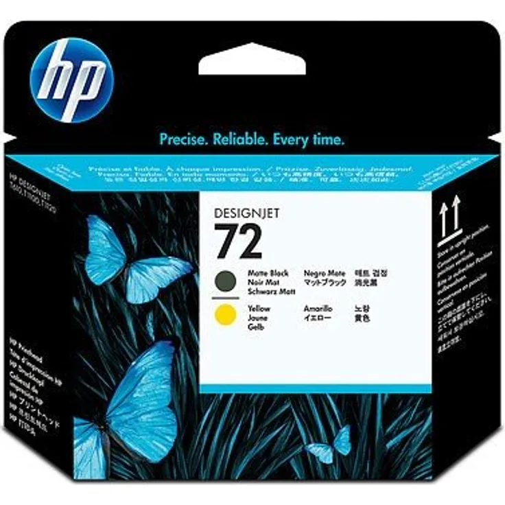 HP 72 Mattschwarz/Gelb DesignJet Druckkopf