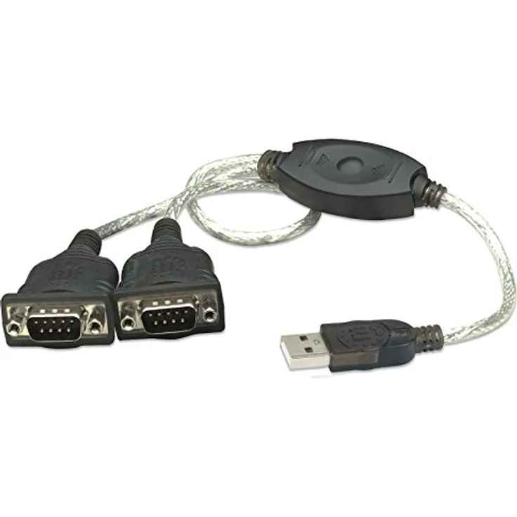 Manhattan USB auf Seriell-Konverter ( zum Anschluss von zwei seriellen Geräten an einen USB-Port, Prolific PL-2303RA-Chipsatz, 0,45 m ) DB9-Port 174947 - Preisvergleich
