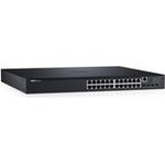 Dell N1500 Rackmount Gigabit Managed Switch, 24x RJ-45, 4x SFP+, PoE+ (N1524P)
