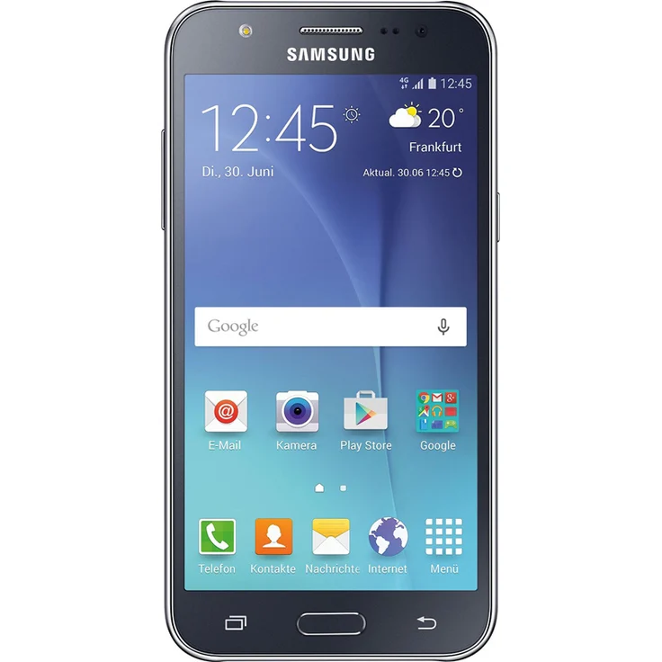 Samsung Galaxy J5 Smartphone 12,7cm Pixel (5 Zoll) Super-AMOLED-Display, 8GB interner Speicher, 1,5GB RAM, Android, Schwarz – Bild 1