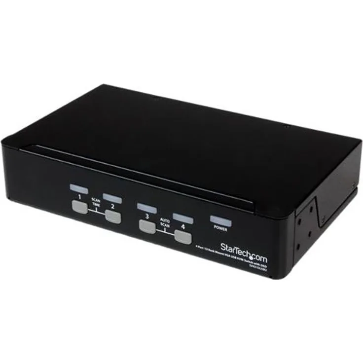 StarTech 4 Port VGA / USB KVM Switch - 4-fach VGA KVM Umschalter mit OSD (SV431DUSBU)