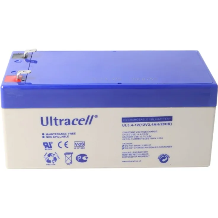 UL3.4-12 Ultracell Blei Akku 12 Volt, 3.4Ah