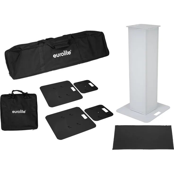 EUROLITE 2x Stage Stand 100cm inkl. Cover und Tasche, schwarz