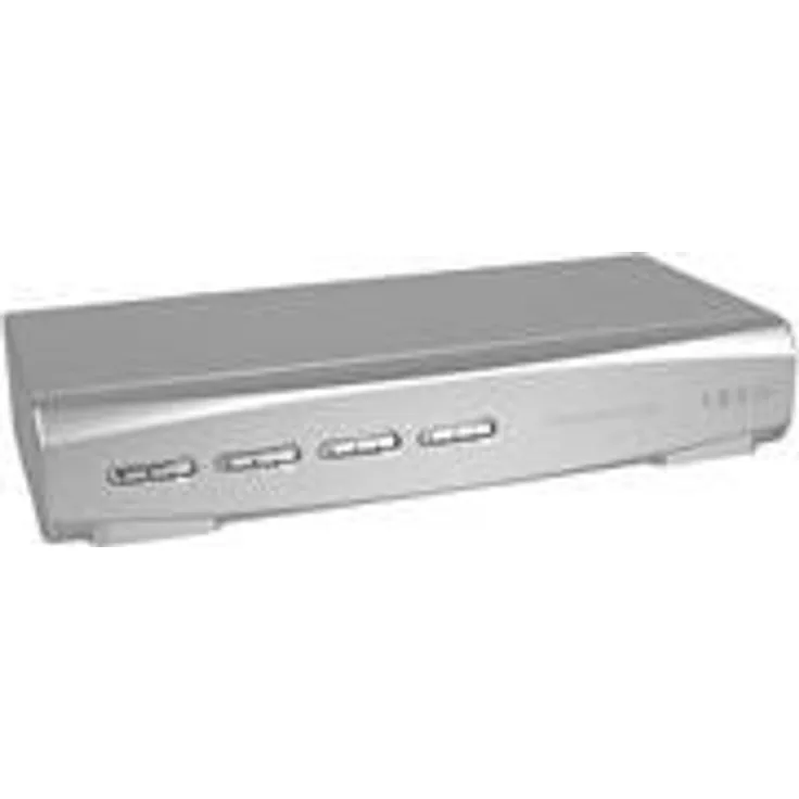 LINDY 39337 Moderner Desktop und USB 2.0 Share Switch für PC Silber
