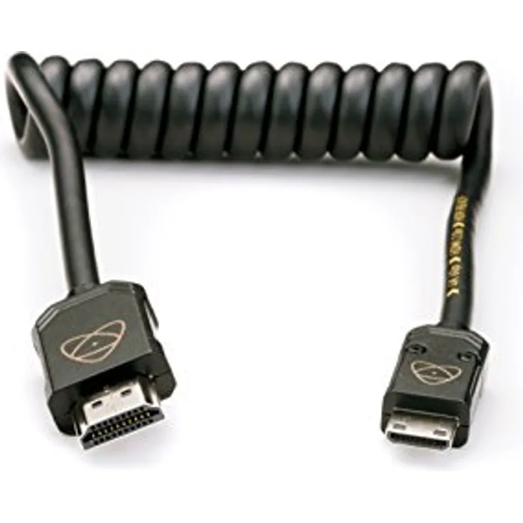 Atomos ATOM4K60C3 HDMI Kabel Mini 30 cm, Cast Connector (60 cm Extended) schwarz