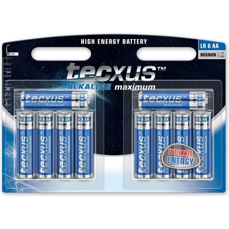 Mignon (LR6 - AA) Batterien Alkaline 1,5 V mit langer Lebensdauer, 10er Pack