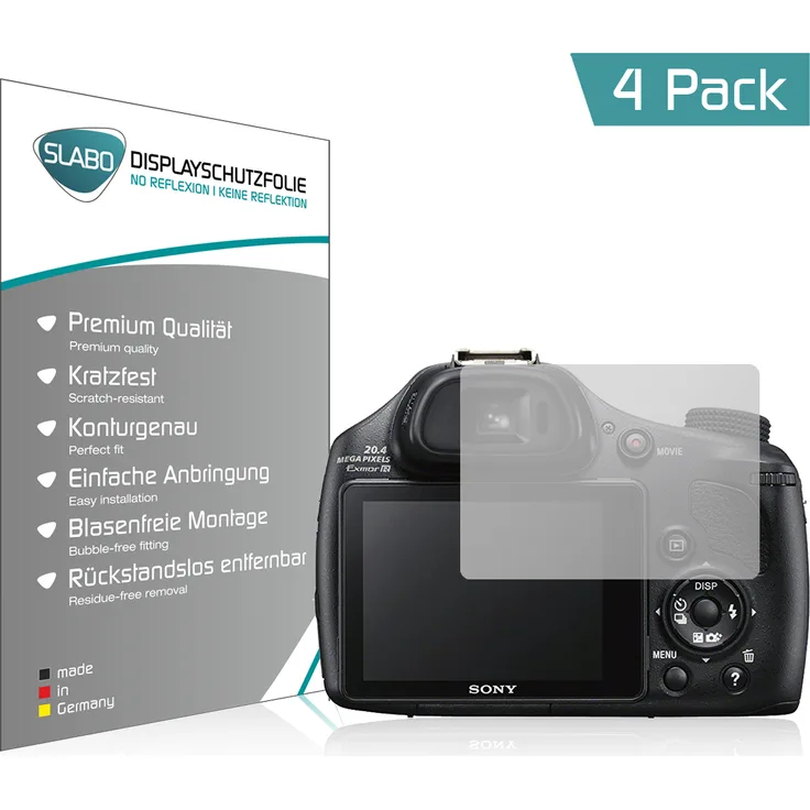 Slabo 4x Displayschutzfolie für Sony DSC-HX400V MATT No Reflexion