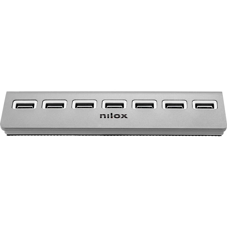 Nilox HUB 7 Port 2.0 Aluminium – Bild 1