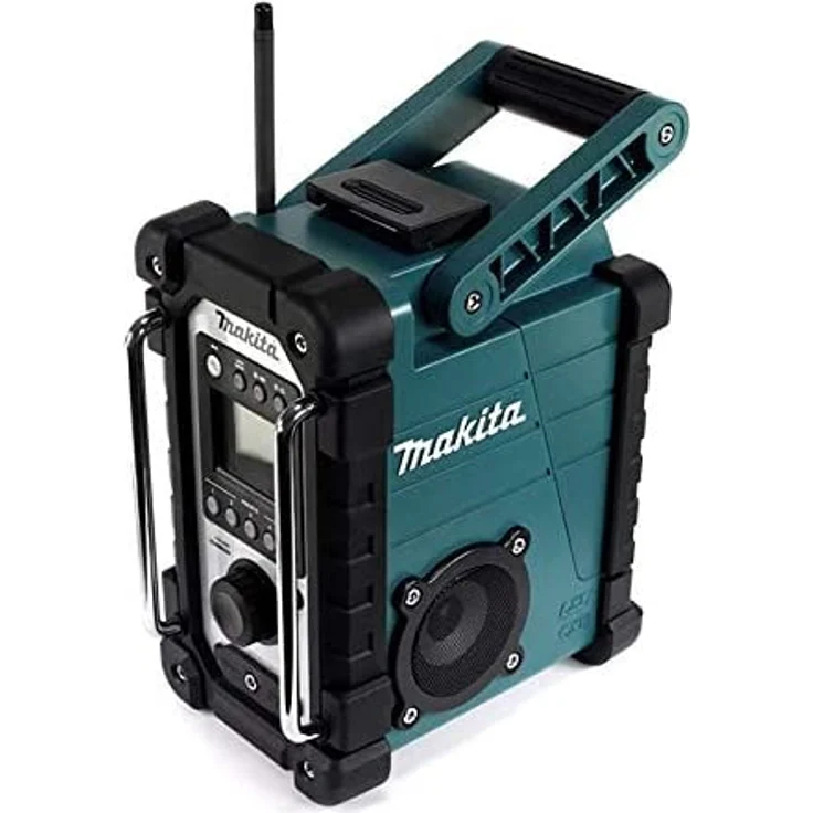 Makita DMR107 Baustellenradio mit Wecker, geeignet für Outdoor, spritzwassergeschützt, blau – Bild 2