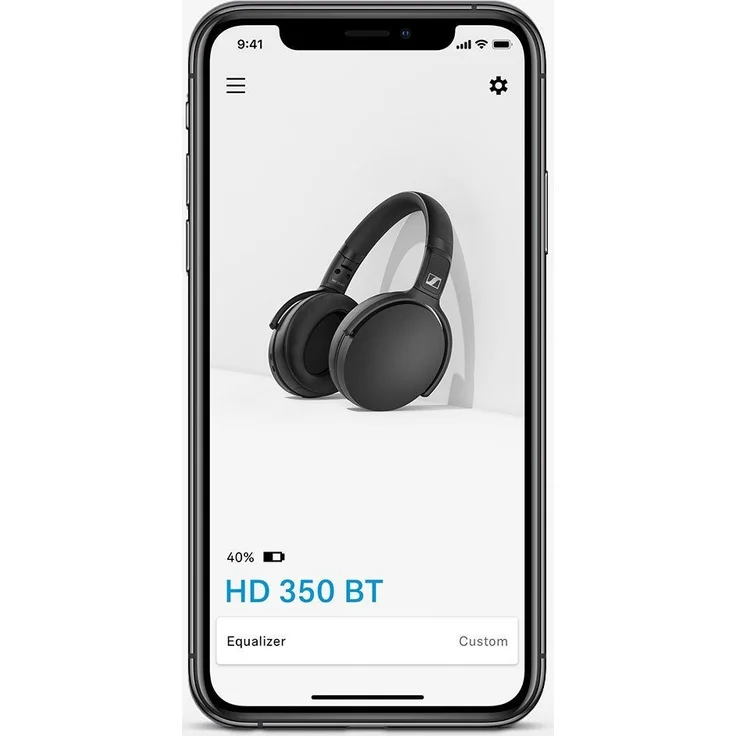 Sennheiser HD 350BT Over-Ear-Kopfhörer, mit Bluetooth, Mikrofon, schwarz – Bild 4