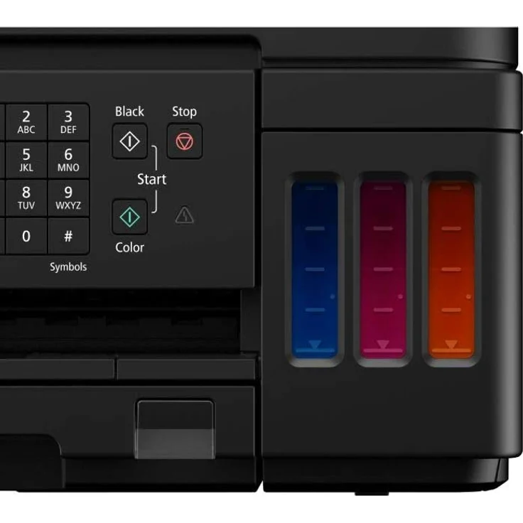 Canon PIXMA G7050 (4-in-1) Multifunktionsdrucker - (Tintenstrahl) Farbe, Druckgeschwindigkeit: 13 s/w, 6,8 Farbe, Auflösung: 4800 x 1200, USB, LAN, WLAN, Mobile Print (3114C006) – Bild 4