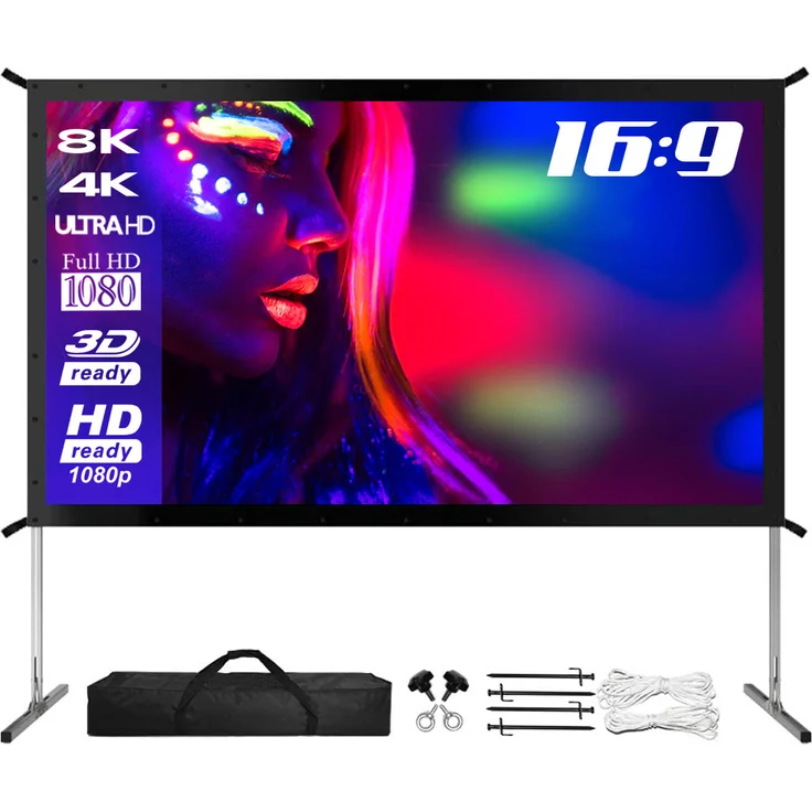 ESMART Professional MIMOBI Faltrahmen-Beamer-Leinwand 332 x 187 cm (150'') 16:9 – Bild 1