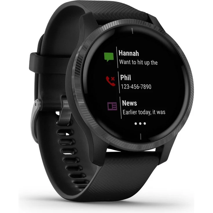 Garmin venu Smartwatch Unisex, Einheitsgröße, Schwarz/Schiefergrau (010-02173-12) – Bild 4