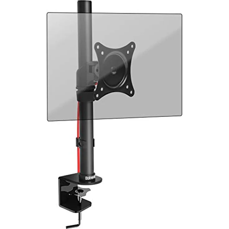 Duronic DM451X1 Monitorhalterung / Tischhalterung / Monitorständer für einen LCD / LED Computer Bildschirm / Fernsehgerät mit Neig, Schwenk und Rotierfunktion