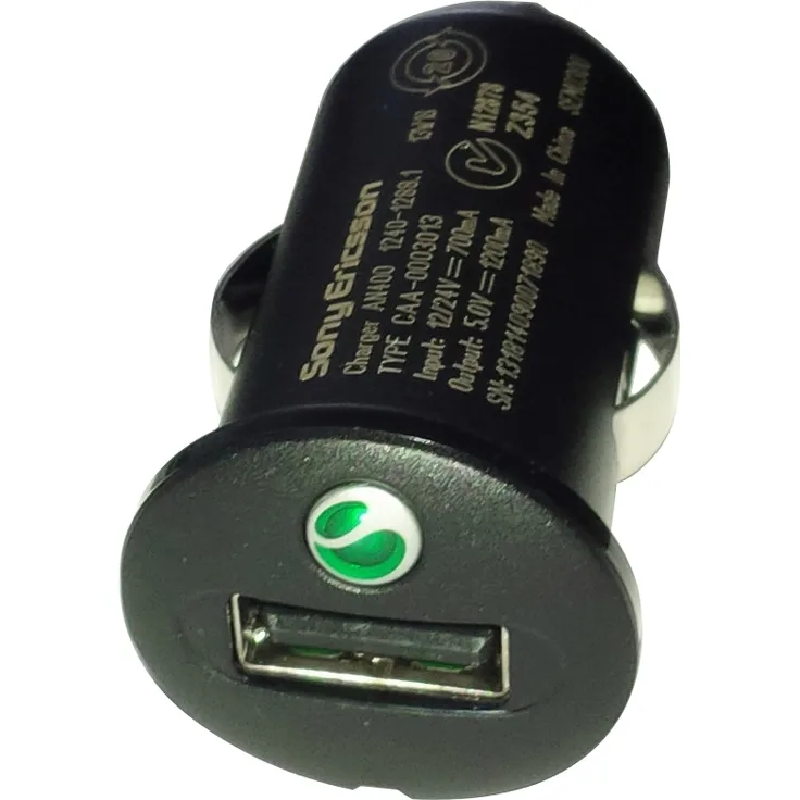 Sony Ericsson Car Charger AN400 12/24V, 1.2A, black,
