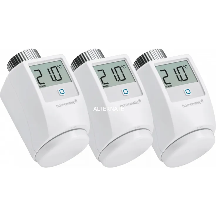 Homematic IP Heizkörperthermostat (HmIP-eTRV-2) Heizungsthermostat, 3er Bundle