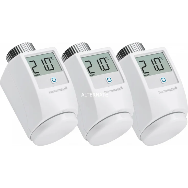 Homematic IP Heizkörperthermostat (HmIP-eTRV-2) Heizungsthermostat, 3er Bundle