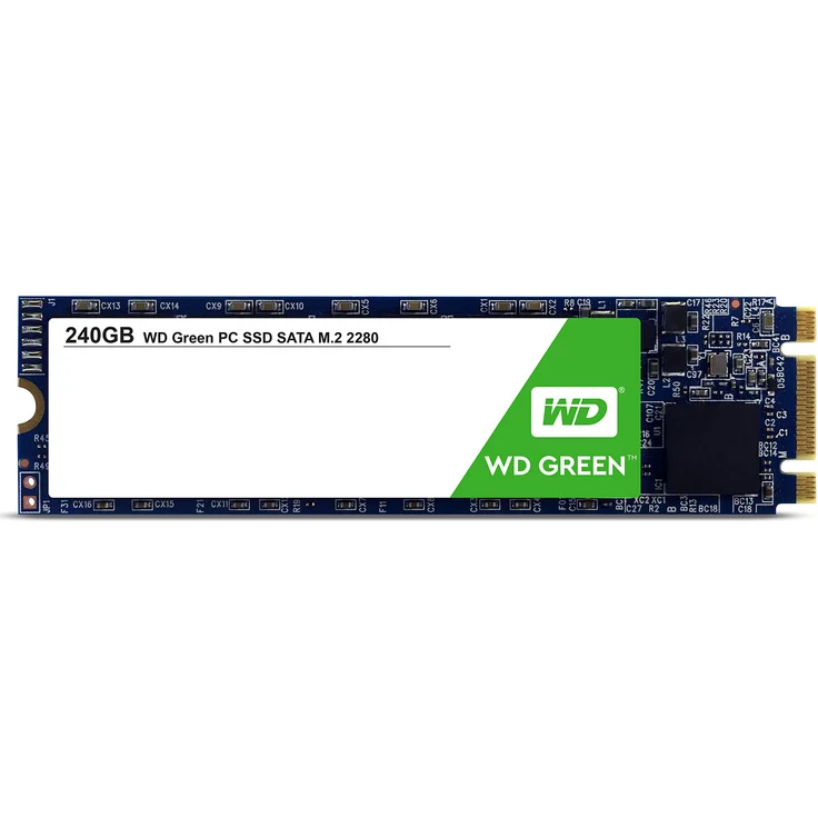 WD Green PC SSD WDS240G2G0B - Solid-State-Disk - 240 GB - intern - M. 2 2280 - SATA 6Gb/s (WDS240G2G0B) – Bild 1