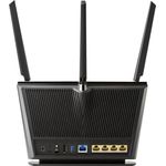 ASUS RT-AX68U - Wireless Router - 4-Port-Switch - GigE, 802.11ax - 802.11a/b/g/n/ac/ax - Dual-Band