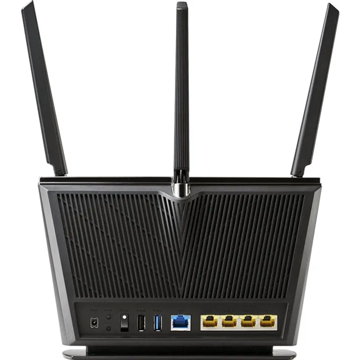 ASUS RT-AX68U - Wireless Router - 4-Port-Switch - GigE, 802.11ax - 802.11a/b/g/n/ac/ax - Dual-Band