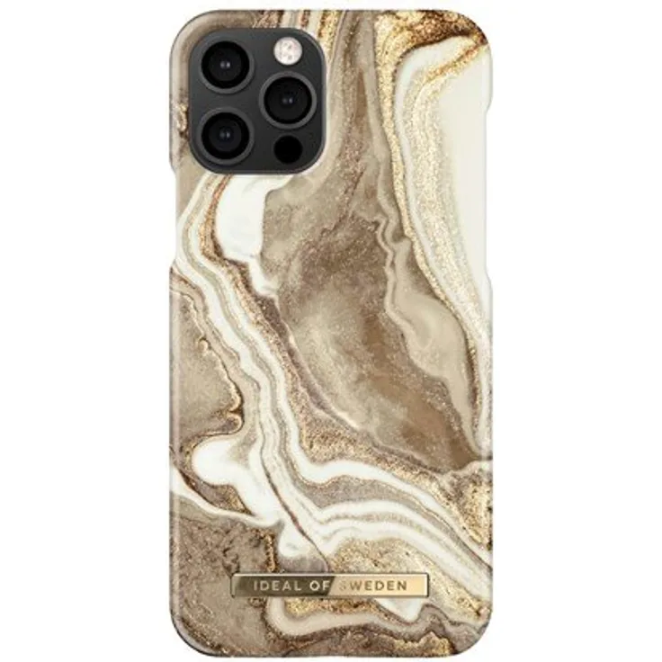 iDeal of Sweden IDFCGM19-I2061-164 Fashion iPhone 12/12 PRO Golden SAND Marble