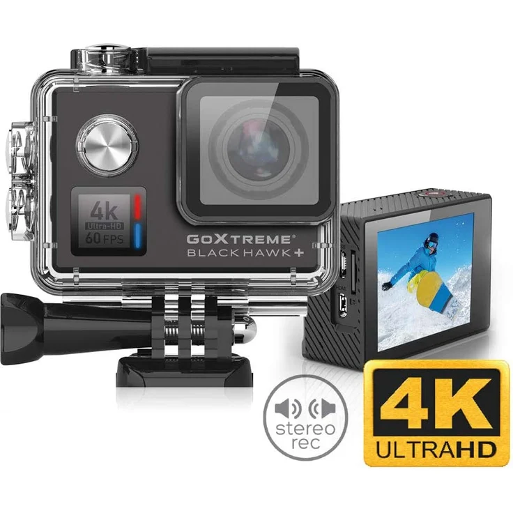Easypix GoXtreme Blackhawk 4K+ ActionCam 4K-60fps Schwarz – Bild 8