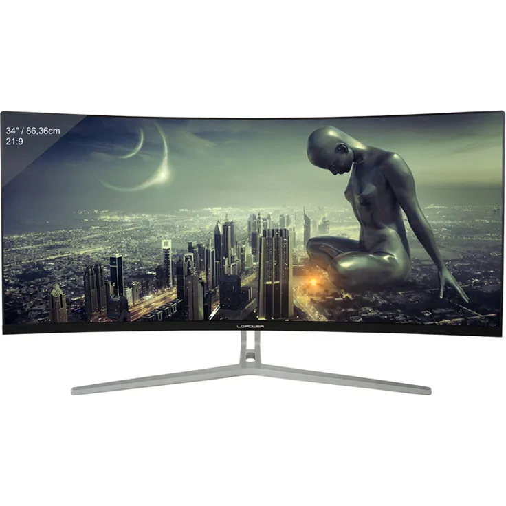 LC-Power Gaming LC-M34-UWQHD-100-C - 34 Zoll, UWQHD (3440 x 1440), VA-Panel (Samsung), 100Hz, 4ms, 300cd/m²