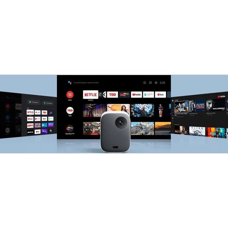 Xiaomi Mi Smart Projector 2 Mini-Beamer, DLP, Full HD (1920 x 1080), 500 ANSI-Lumen, WLAN, Bluetooth, weiß – Bild 4